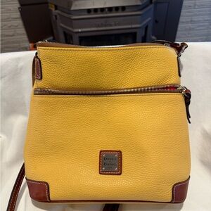 Dooney & Bourke Mustard Leather Crossbody Bag